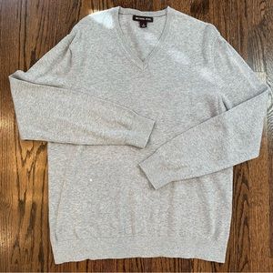 Men's Vneck grey sweater Michael Kors